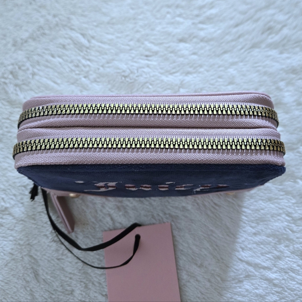 Juicy🍊 Couture "Retro Vibe" Double✌️ Medium Zip Around Wallet - NWT - Picture 5 of 16